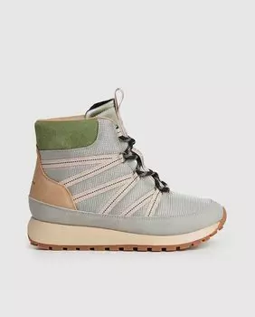 Серые высокие женские спортивные туфли Pepe Jeans, светло-серый