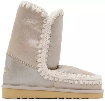 Серые замшевые ботинки Mou