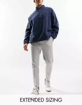 Серые зауженные брюки ASOS DESIGN