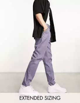 Серые зауженные брюки чиносы ASOS DESIGN