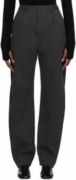 Серые зауженные брюки LEMAIRE