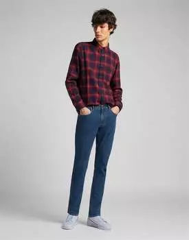 Серые зауженные джинсы Luke Moto Lee, серый