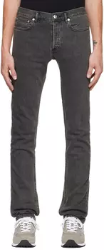 Серые зауженные джинсы стандартного кроя Petit A.P.C.