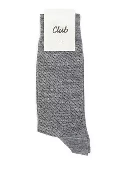 Серые жаккардовые мужские носки Beymen