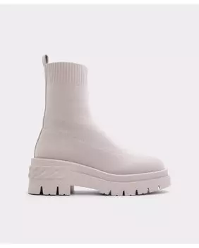Серые женские ботильоны из текстиля с круглым носком Aldo, серый