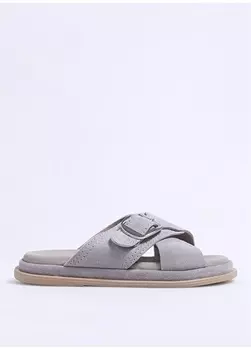 Серые женские тапочки Hush Puppies