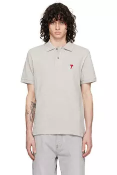 Серый Ami De Cur Polo AMI Paris