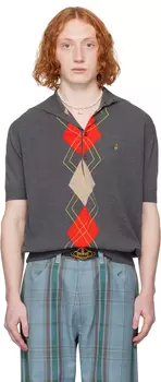 Серый Аргайл Поло Vivienne Westwood
