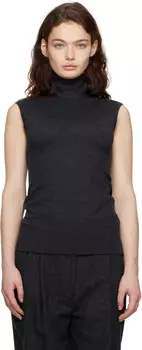 Серый безрукавный шарф-майка TOTEME