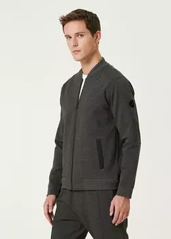 Серый бомбер из джерси Beymen