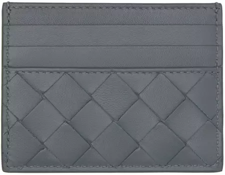 Серый держатель кредитной карты Bottega Veneta