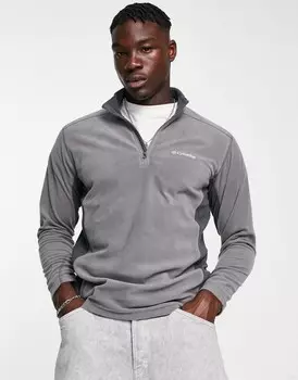 Серый флисовый флис на молнии 1/2 Columbia Klamath Range II