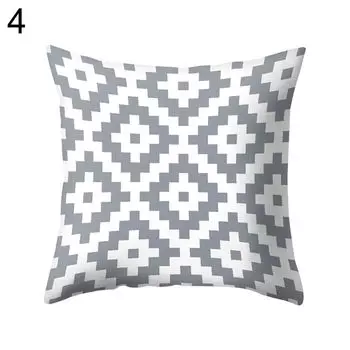 Серый фон геометрический квадратный колбаса подушка наволочка рабочий элемент элемент-4# Stuttg