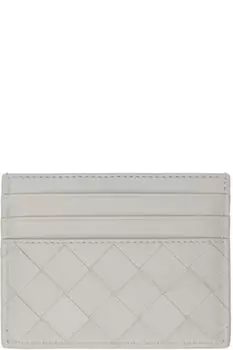 Серый футляр для кредитных карт Intrecciato Bottega Veneta