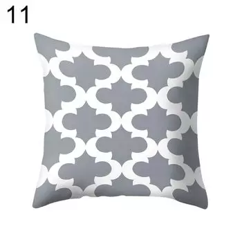 Серый геометрический квадратный защитный чехол для подушки, чехол для подушки, предмет постельного белья-11 # Stuttg