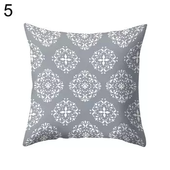Серый геометрический квадратный защитный чехол для подушки, чехол для подушки, предмет постельного белья-5 # Stuttg