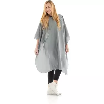 Серый глянцевый плащ для резки Beauty Coiffure