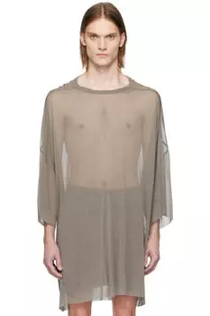 Серый Голливуд Томми Футболка Rick Owens