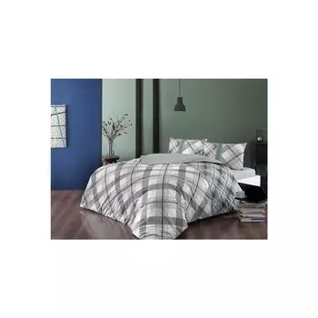 Серый хлопковый Комплект постельного белья Tac Floyd