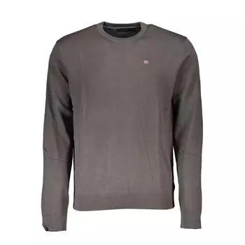 Серый хлопковый мужской свитер Napapijri