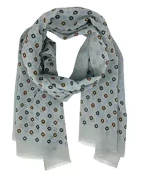 Серый хлопковый шарф Pertegaz