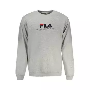 Серый хлопковый свитер Fila