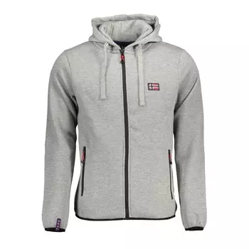 Серый хлопковый свитер Geographical Norway