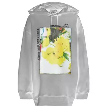 Серый хлопковый свитер MSGM