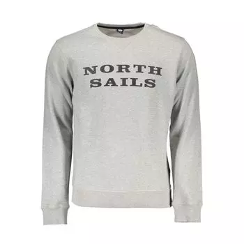 Серый хлопковый свитер North Sails