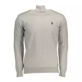 Серый хлопковый свитер U.S. Polo Assn.