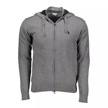Серый хлопковый свитер U.S. Polo Assn.