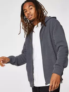 Серый худи на молнии George., серый