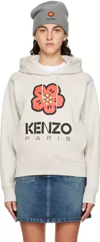 Серый худи Paris Boke Flower Бледный Kenzo