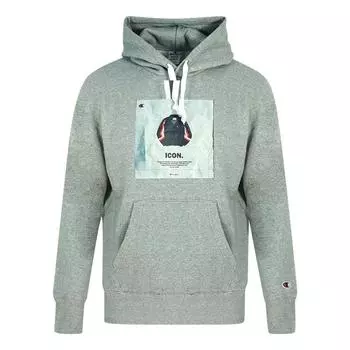 Серый худи с логотипом Icon Champion, серый