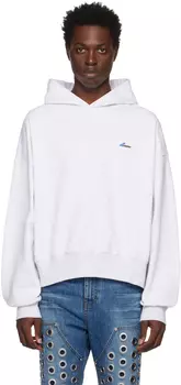 Серый худи с вышивкой We11done