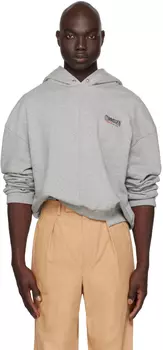 Серый худи со вставками Commission