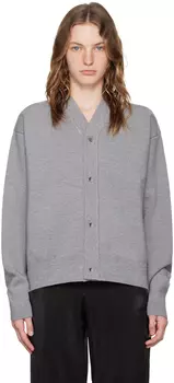 Серый кардиган Les Classiques 'Le cardigan boutonne' JACQUEMUS, серый