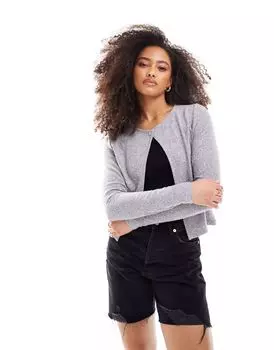 Серый кардиган на одной пуговице из джерси ASOS