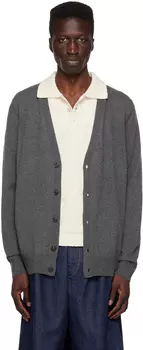 Серый кардиган с Y-образным вырезом Maison Margiela