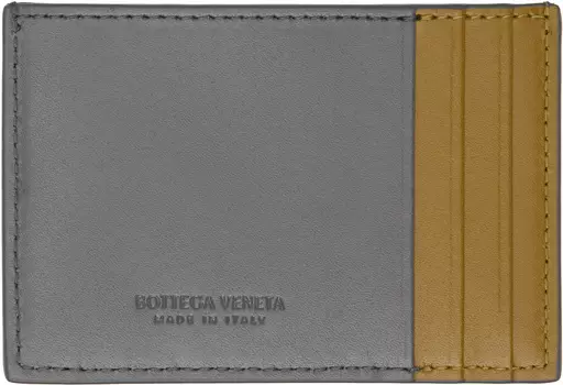 Серый кассетный держатель для кредитных карт Bottega Veneta