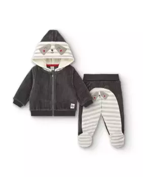 Серый комплект из двух предметов для мальчика с изображением енота Tuc tuc, темно-серый