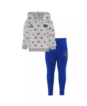 Серый комплект из худи и леггинсов для девочек Royal Florida Gators Heart to Heart Outerstuff, серый