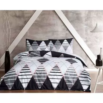 Серый Комплект постельного белья Tac Santos Ranforce