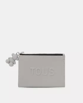 Серый кошелек на молнии Tous, серый