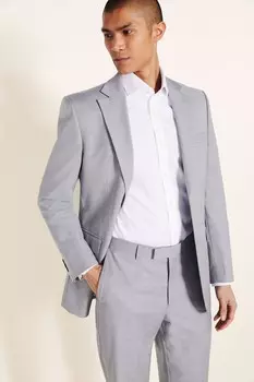 Серый костюм классического кроя и эластичная куртка MOSS, серый
