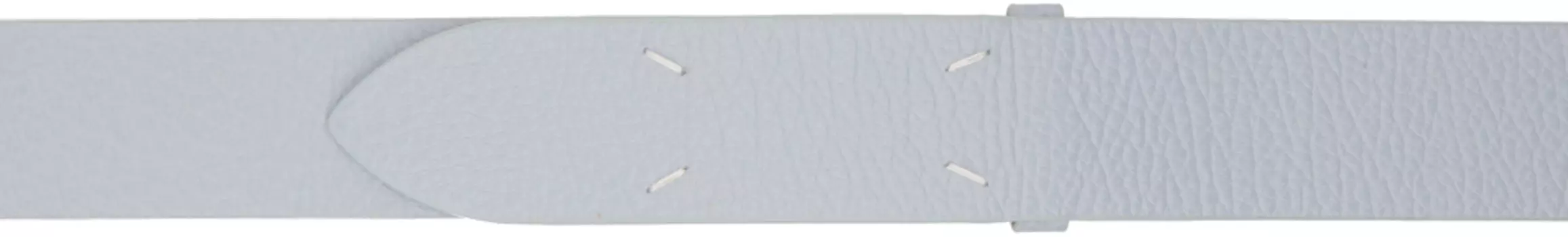 Серый кожаный ремень Maison Margiela