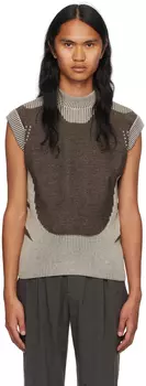 Серый латный жилет Charlie Constantinou