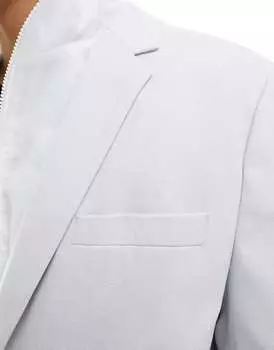 Серый ледяной пиджак с микротекстурой ASOS