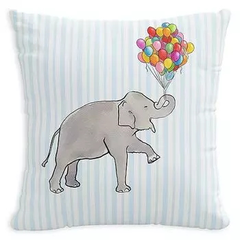 Серый Малин x Cloth &; Подушка Co. Zoey, 20 x 20 дюймов Cloth & Company, цвет Elephant Stripe