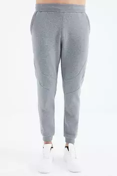 Серый меланжевый утепленный мужской спортивный костюм TOMMYLIFE